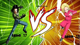 Present Android 17 vs Present Android 18 Full fight (JemzInGame) | Legend fighter