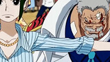 Garp returned to the village happily, but he was beaten by Dadan so hard that he couldn't even speak
