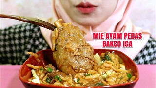 ASMR MIE AYAM PEDAS BAKSO IGA SAPI JUMBO | ULUL ASMR MUKBANG INDONESIA