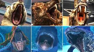 ALL CENOZOIC & ALL AQUATIC SPECIAL ATTACK ANIMATION | Jurassic World The Game