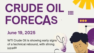 ️ #CrudeOil Price Forecast – June 19, 2025