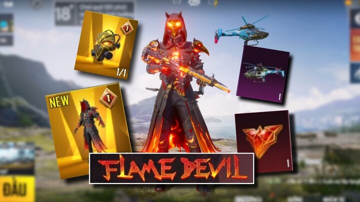 Trang Phục Hỏa Diệm Ma Giáp ( Flame Devil ) Và Skin Wingman Đầu Tiên Trong Pubg Mobile