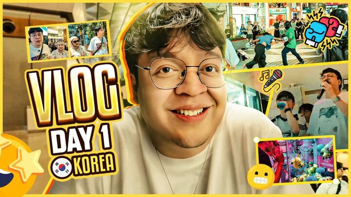 VLOG KOREA DAY 1 - OTW KOREA - JALAN JALAN MALAM DI HONGDAE