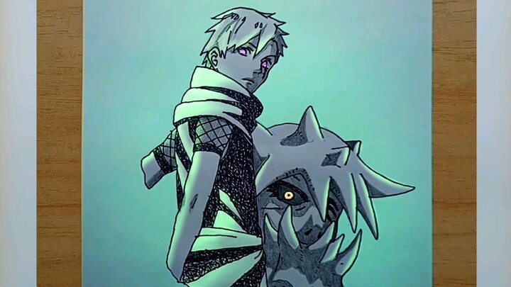 Drawing the Three-Tails Jinchuriki (Yagura Karatachi)