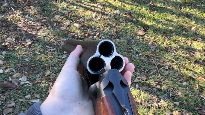 【4K】Penembakan First-Person dengan Senapan Gatling Tiga Laras Chiepaa