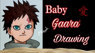 How to draw Gaara (Naruto character drawing) Anime Drawing