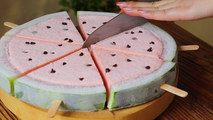 [Proses pembuatan] Popsicle Semangka~