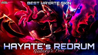 Hayate Redrum : Galaxy's End | Best Hayate Skin | 50% Damage Hard Carry Gameplay | Clash of Titans