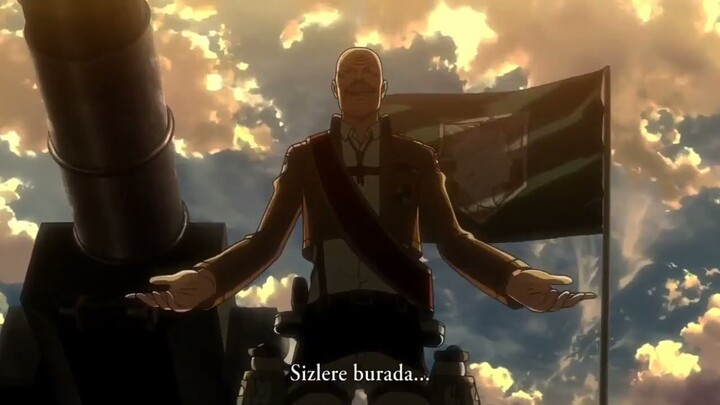 Attack on Titan   1.Sezon 11.bölüm Dot Pixis'in konuşması Edit   Türkçe altyazılı