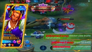 BASHER PRO FANNY TOTALLY DESTROYED ME?? | TOP GLOBAL/PHILIPPINES BRUNO | - MLBB MASTER BODAK