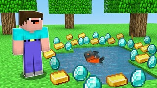 NOOB FOUND a SECRET LAKE in Minecraft ! Noob vs Underwater Monster Minecraft Like Maizen Mikey JJ