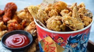 Fantaji Spring Family Bucket, 300 yuan fried chicken set meal, eat to your heart's content!