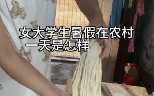 Homemade Hand-Pulled Noodles on a Rainy Day