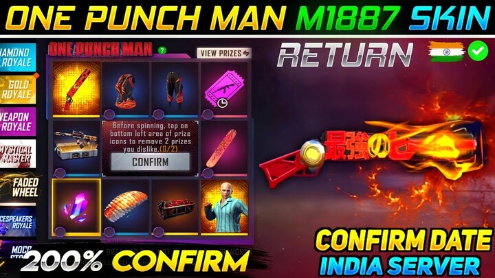 One punch man m1887 return | one punch man m1887 return date | next m 1887 skin free fire