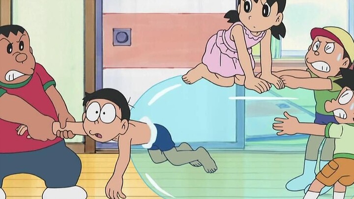 Doraemon: Nobita drowned several times while practicing swimming at home, and also died in front of 