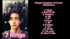 Enhypen Sunghoon Ai Covers (Arianna Grande Songs)