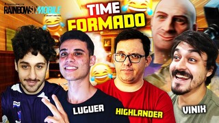 NOSSO TIME PROFISSIONAL ESTÁ FORMADO para a RANKED do RAINBOW SIX MOBILE! (VÍDEO ENGRAÇADO KKKKKKKK)