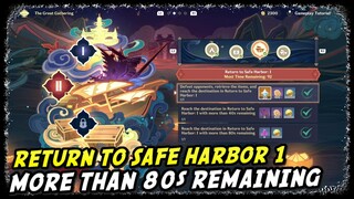 The Great Gathering Return To Safe Harbor 1 | Genshin Impact | More than 80s Remaining