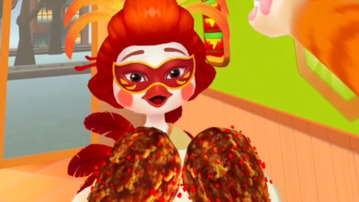 Ms. Chicken Loves Chicken Drumsticks