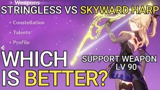 Fischl support build LV. 90 STRINGLESS VS LV. 90 SKYWARD HARP! Best support weapon?