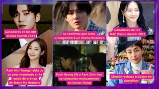 NOVEDADES SUHO, XIUMIN, LEE JE HOON, PARK HYUNG SIK | GANADORES MBC Y KBS DRAMA AWARDS Y MÁS