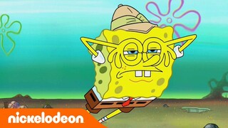 SpongeBob SquarePants | Tersesat di jalan menuju tempat kerja | Nickelodeon Bahasa