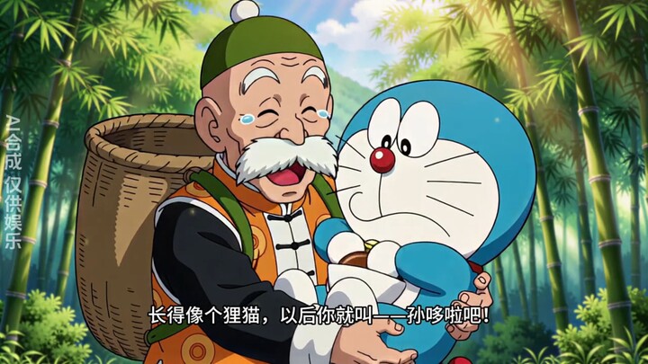 Saat seorang kakek yang tinggal sendirian di pegunungan menemukan Doraemon! #Dragon Ball #Ide Kreati