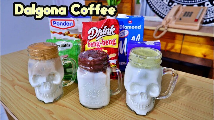 Ngopi Dirumah aja! Coffee Dalgona Viral Experimen Pake Nescafe, Chocolatos , Drink Beng2