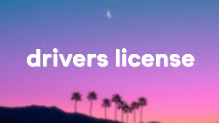 Olivia Rodrigo - drivers license // lyrics