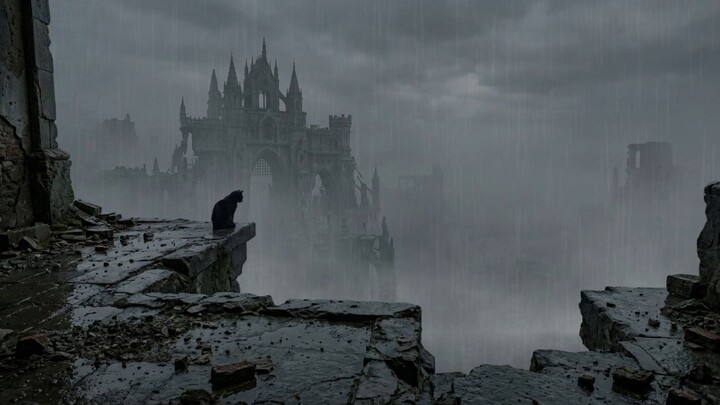 ORVAIL I — The Silent City | 44 Minutes of Dark Gothic Ambient & Rain | Deep Focus