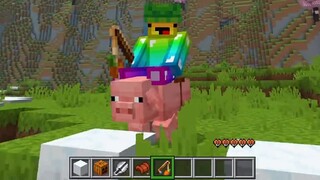 Minecraft: What a cute axolotl and little snowman!