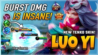 New Tenko Skin! Luo Yi Best Build 2020 Gameplay by Hardman | Diamond Giveaway Mobile Legends