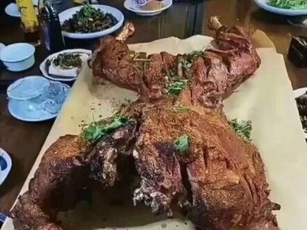 As soon as I arrived in northern Myanmar, my boss treated me to a whole roasted lamb.