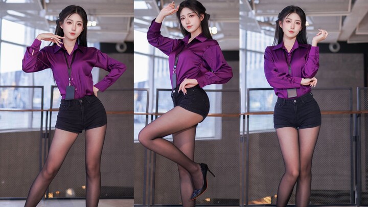 เลิกงานแล้ว มาดูของดีกันหน่อย—สีม่วงออฟฟิศเท่ๆ เขย่าใจคุณ [แนวตั้งเต็มจอ]