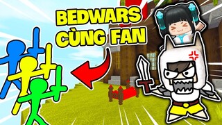 SIRO VÀ MÈO SIMMY TRÀ TRỘN SẢNH LIÊN THÔNG CHƠI BEDWARS CÙNG FAN TRONG MINI WORLD