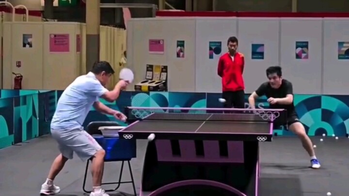 [Fan Zhendong] 2024 Paris Olympic Games Men's Singles Final pre-match training cut: It has been a lo