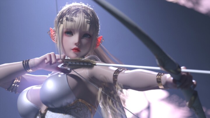 Virgin Elf Mother and Black Angel Adopted Daughter