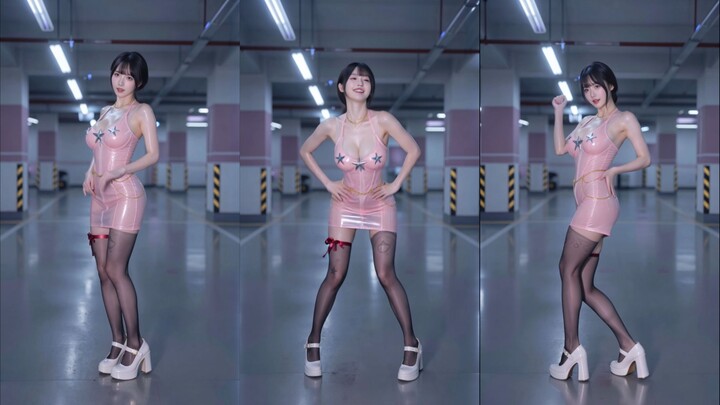 [Pink Leather Jacket & Black Stockings] Jeon Hyosung – Good Night Kiss Cover Dance ❤ Samsung Sister’