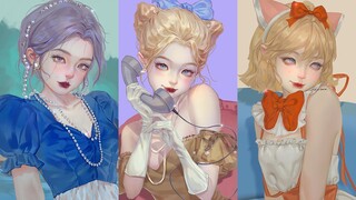 Let's draw the anthropomorphic series of cat and mouse