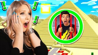 TRAPPED IN MINECRAFT PYRAMID PRISON! *WIFE IS SCARED*