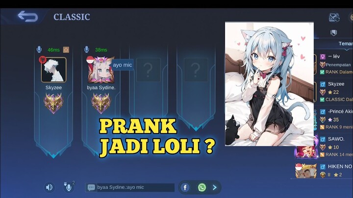 PRANK JADI HODE DI MOBILE LEGENDS NYARI COWO DI CHAT GLOBAL ML