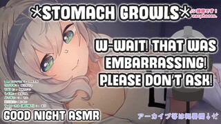 A Sudden Stomach Growling Sounds?! Shirogane Noel's ASMR 【Hololive Clip】