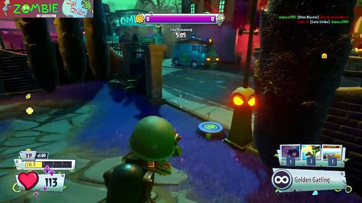 ZOMBIE ĐẦU TIÊN DÙNG SÚNG 6 NÒNG SẤY HẾT CÁC CÂY PLANT KHỔNG LỒ P11