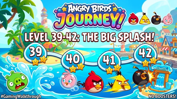 Angry Birds Journey | Level 39 - 42 Gameplay Walkthrough