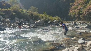 cast-net fishing in Nepal | asala fishing | himalayan trout fishing in Nepal |