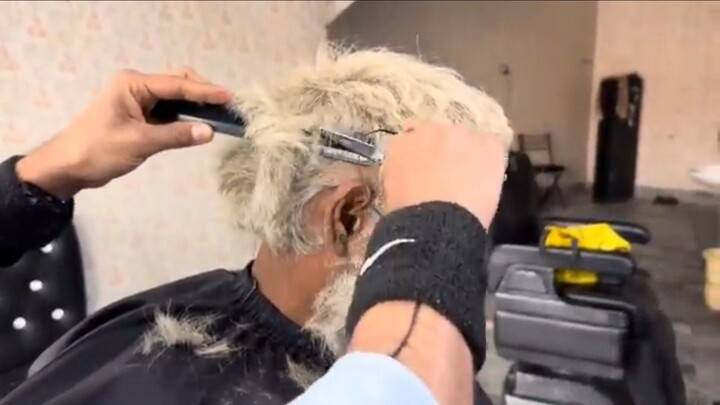 AMAZING TRANSFORMATION | WHAT A WONDERFUL FEELING | ASMR HAIRTCUT & beard Shaving