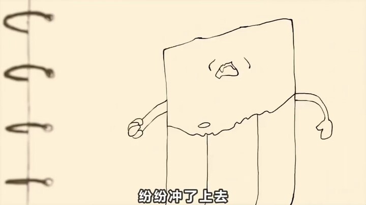 You’d never guess—the stationery in the backpack is actually duking it out!