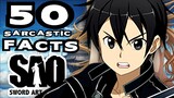 50 SARCASTIC ANIME FACTS - SAO AINCRAD ARC (Don't Laugh / Get Triggered Challenge - 99% Fail)