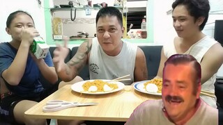 samyang challenge mga ka buddy...wd c2 gin boys.🤣🤣🤣 d kinaya.🤣🤣