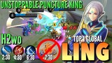 H2wo Ling, Unstoppable Puncture King! | Ends Game in 7 Minutes! | Mobile Legends